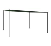 vidaXL Gazebo 4 x 3,98 x 2,67 m Verde Poliestere e Acciaio,