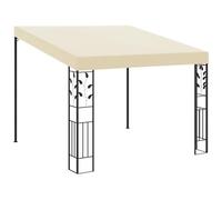 vidaXL Gazebo a Parete 3x3x2,5 m Crema