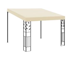 vidaXL Gazebo a Parete 3x3x2,5 m Crema