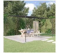 vidaXL Gazebo Antracite 4x4 m 180 g/m² Tessuto e Acciaio