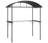vidaXL Gazebo Barbecue Ripiani Laterali Antracite 220x115x230 Acciaio, Gazebo Barbecue Ripiani Laterali, Gazebo per BBQ, Gazebo per griglia, Gazebo
