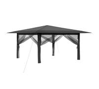 vidaXL Gazebo con 4 Pareti Laterali 4 x 4 m Grigio chiaro e Antracite