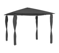 vidaXL Gazebo con Montanti Rivestiti 3x3x2,6 m Antracite 160 g/m²
