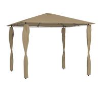vidaXL Gazebo con Montanti Rivestiti 3x3x2,6 m Talpa 160 g/m²