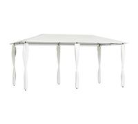 vidaXL Gazebo con Montanti Rivestiti 3x6x2,6 m Crema 160 g/m²