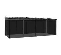 vidaXL Gazebo con Pareti in Rete Antracite 6x3 m in Acciaio