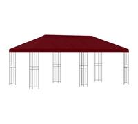 vidaXL Gazebo con pareti laterali 6 x 3 m Borgogna, Giardino e terrazza, copertura eventi all'aperto, gazebo relax, raduni coperti, patio accogliente