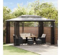 vidaXL Gazebo con Rete 300x400x265 cm Antracite