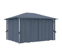 vidaXL Gazebo con Tenda 400 x 300 cm Antracite Alluminio