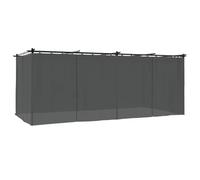 vidaXL Gazebo con Tende Antracite 6x3 m in Acciaio