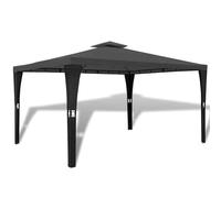 Gazebo con tetto 3x4 m grigio scuro
