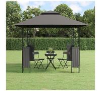 vidaXL Gazebo con Tetto Antracite 300x300x270 cm Acciaio