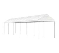 vidaXL Gazebo con Tetto Bianco 11,15x2,28x2,69 m in Polietilene
