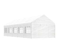 vidaXL Gazebo con Tetto Bianco 11,15x4,08x3,22 m in Polietilene
