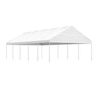vidaXL Gazebo con Tetto Bianco 11,15x5,88x3,75 m in Polietilene