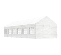 vidaXL Gazebo con Tetto Bianco 13,38x4,08x3,22 m in Polietilene