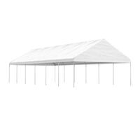 vidaXL Gazebo con Tetto Bianco 13,38x5,88x3,75 m in Polietilene