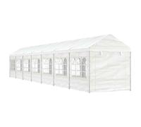 vidaXL Gazebo con Tetto Bianco 15,61x2,28x2,69 m in Polietilene