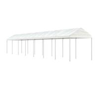 vidaXL Gazebo con Tetto Bianco 15,61x2,28x2,69 m in Polietilene
