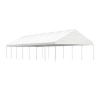 vidaXL Gazebo con Tetto Bianco 15,61x5,88x3,75 m in Polietilene