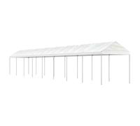 vidaXL Gazebo con Tetto Bianco 17,84x2,28x2,69 m in Polietilene