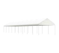 vidaXL Gazebo con Tetto Bianco 20,07x4,08x3,22 m in Polietilene