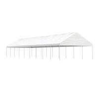 vidaXL Gazebo con Tetto Bianco 20,07x5,88x3,75 m in Polietilene