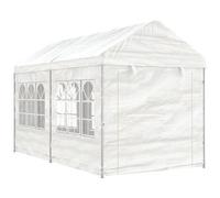 VIDAXL - Gazebo con Tetto Bianco 4,46x2,28x2,69 m in Polietilene