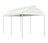 vidaXL Gazebo con Tetto Bianco 4,46x2,28x2,69 m in Polietilene