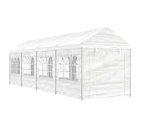 vidaXL Gazebo con Tetto Bianco 8,92x2,28x2,69 m in Polietilene