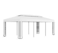 AX Gazebo 3x6m H2.73m Tetto Doppio Spettacoli Ombrari Veranda Giardino New 47951