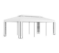 VIDAXL - Gazebo Con Tetto Doppio 3 X 6 M Bianco