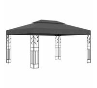 Vidaxl - Gazebo con Tetto Doppio 3x4 m Antracite