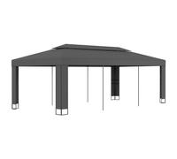 vidaXL Gazebo AX 3x6 m Antracite H2.73 m Tetto doppio