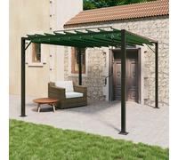 vidaXL Gazebo con tetto ventilato 3 x 3 x 2,14 m Verde