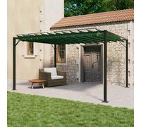 vidaXL Gazebo con tetto ventilato 3 x 4 x 2,14 m Verde