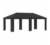 vidaXL Gazebo da giardino 6 x 3 m antracite poliestere e acciaio 190, giardino e terrazza, stile industriale, design moderno, atmosfera accogliente, spazio urbano, soluzioni sostenibili, layout