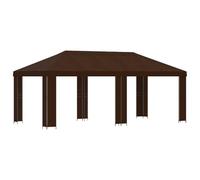 vidaXL Gazebo da giardino 6 x 3 m marrone poliestere e acciaio 190, giardino e terrazza, stile industriale, design moderno, atmosfera accogliente, spazio urbano, soluzioni sostenibili, layout creativi