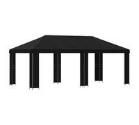 vidaXL Gazebo da giardino 6 x 3 m nero poliestere e acciaio 190, giardino e terrazza, stile industriale, design moderno, atmosfera accogliente, spazio urbano, soluzioni sostenibili, layout creativi
