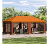 vidaXL Gazebo da giardino con pareti laterali 6 x 3 m Arancione