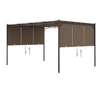 vidaXL Gazebo da Giardino con Tenda Laterale 4x3x2,25 m Talpa