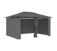 vidaXL Gazebo da Giardino con Tende 4x3 m Antracite