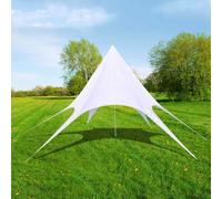 vidaXL Gazebo padiglione tenda da giardino a stella esagonale 14m