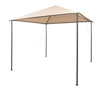 VIDAXL - Gazebo Padiglione Tenda Tettoia 3x3 M Acciaio Beige