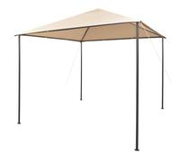 vidaXL Gazebo Padiglione Tenda Tettoia 3x3 m Acciaio Beige