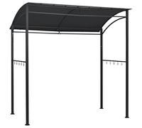 vidaXL Gazebo per Barbecue 215x150x220 cm Antracite in Acciaio