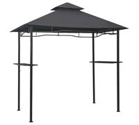 vidaXL Gazebo per Barbecue 240x150x255 cm Antracite in Acciaio
