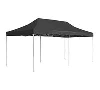 vidaXL Gazebo Pieghevole Classico Elegante Impermeabile Tenda Party Eventi Tendone da Giardino in Lega Alluminio Tessuto Oxfort PVC 6x3 m Antracite