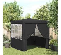vidaXL Gazebo Professionale con Pareti 2,5x2,5 m Antracite 90 g/m²