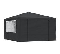 vidaXL Gazebo Professionale con Pareti 4x4 m Antracite 90 g/mÂ˛